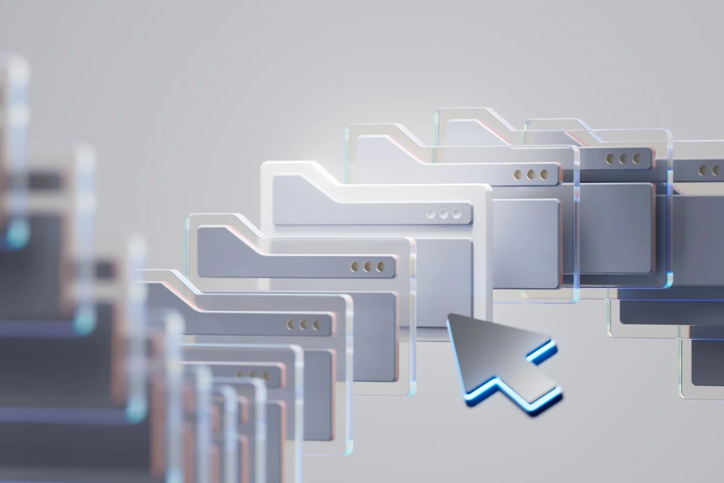 Visual representation of cloud-based data infrastructure, symbolizing the organized digital environment Copilot needs to search, summarize, and deliver accurate results.